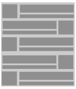 Adapter provides data and defines the layout per row