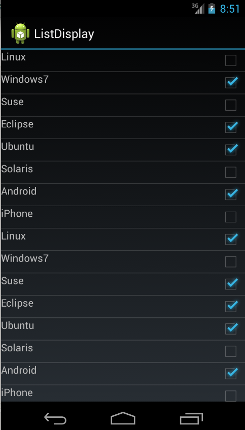 ListView with Interaction and full model