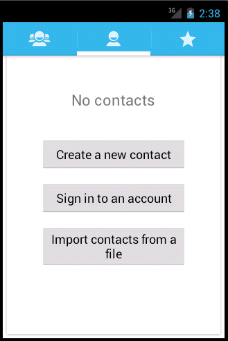Create a new contact