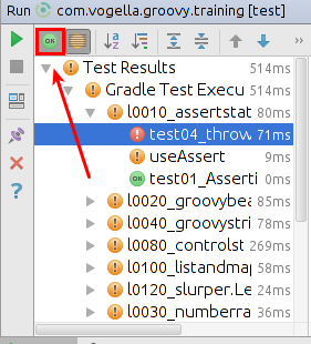 Show all tests in IntelliJ