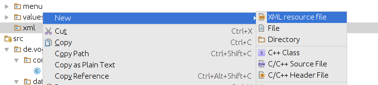 Creating a preference resource file