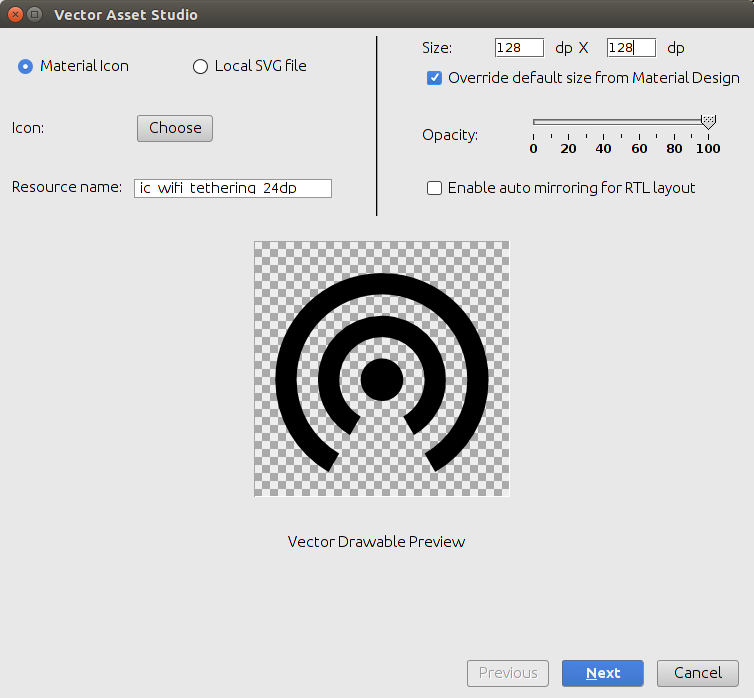 Using Vector assets step 20