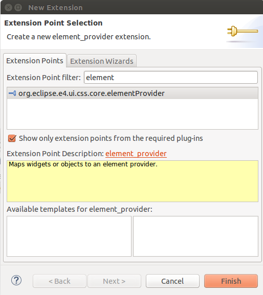 element provider extension