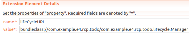 Life cycle registration in the product extension part 1