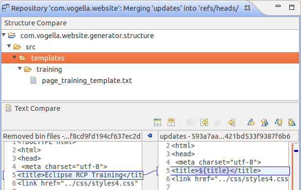 Seeing merge conflicts