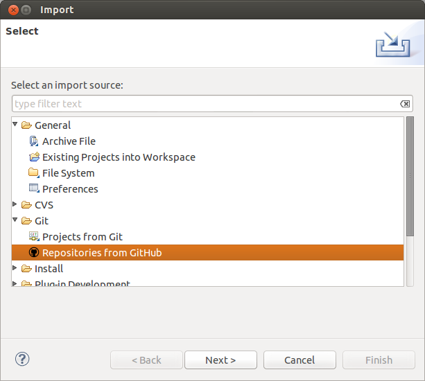 Importing projects from GitHub into EclipseF