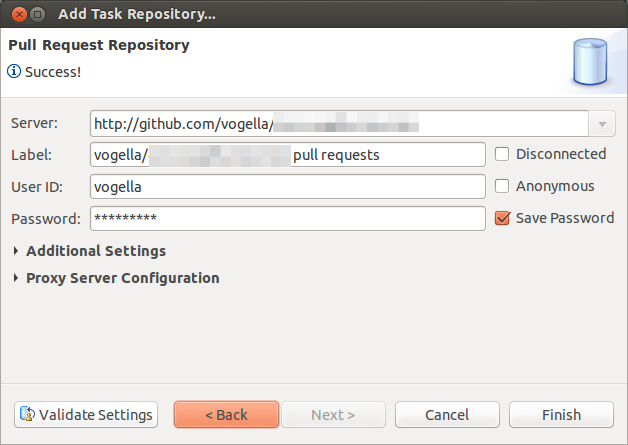 Integrating Gitpull requests into Eclipse