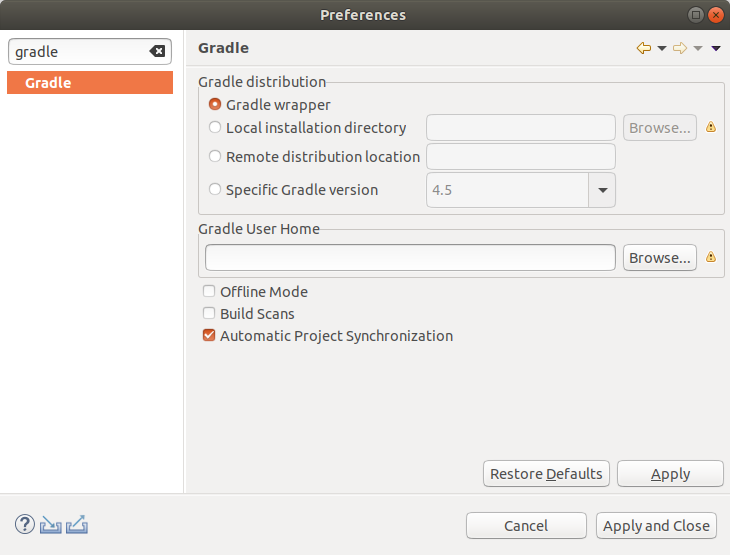 gradle autosync eclipse