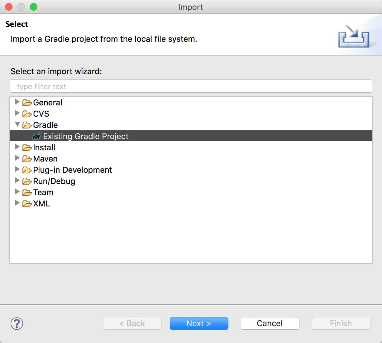 Import spring. Eclipse ide Spring.