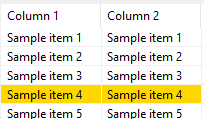jface table custom row highlighter