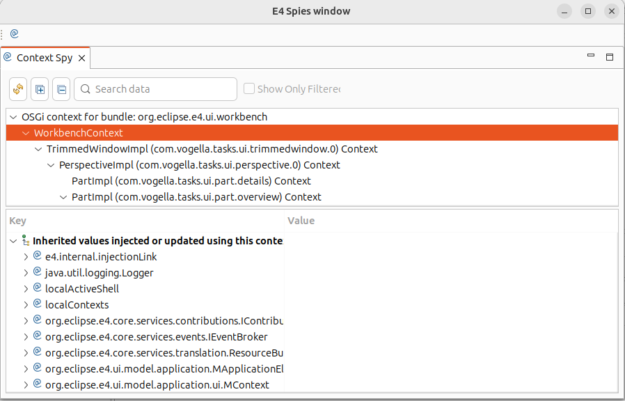 using context spy