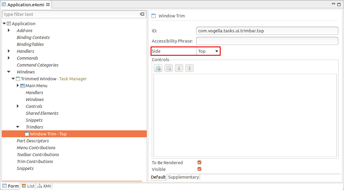 Adding a toolbar