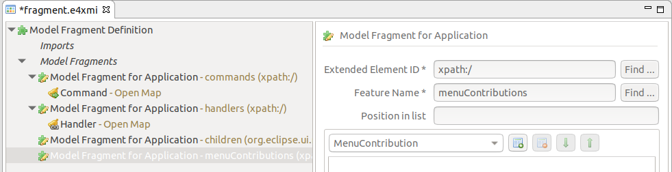 Adding a menu contribution