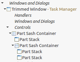 Application model structure