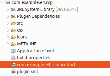 Starting the Eclipse 4 application