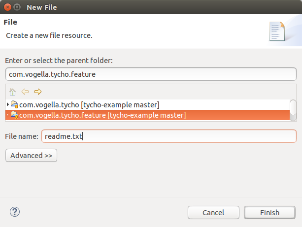File wizard for readme.txt file