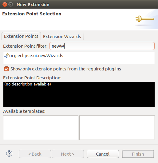 Add org.eclipse.ui.newWizards extension point