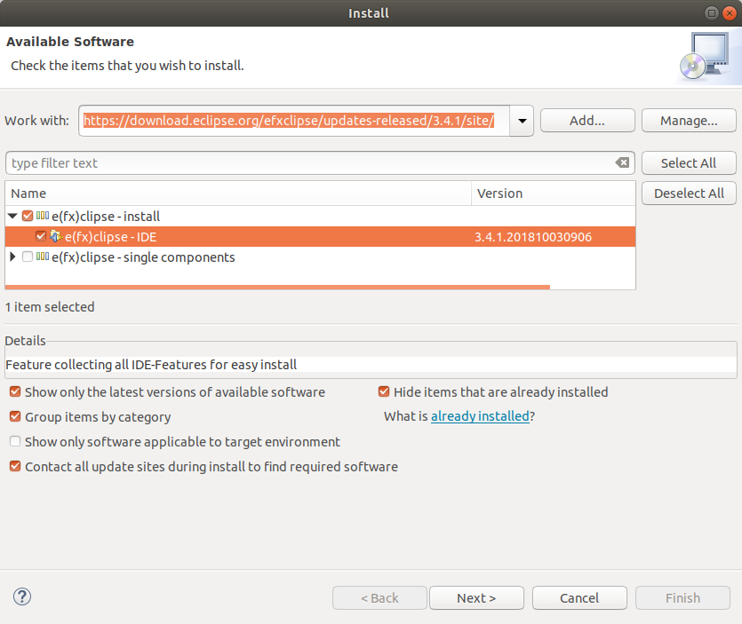 install efxclipse