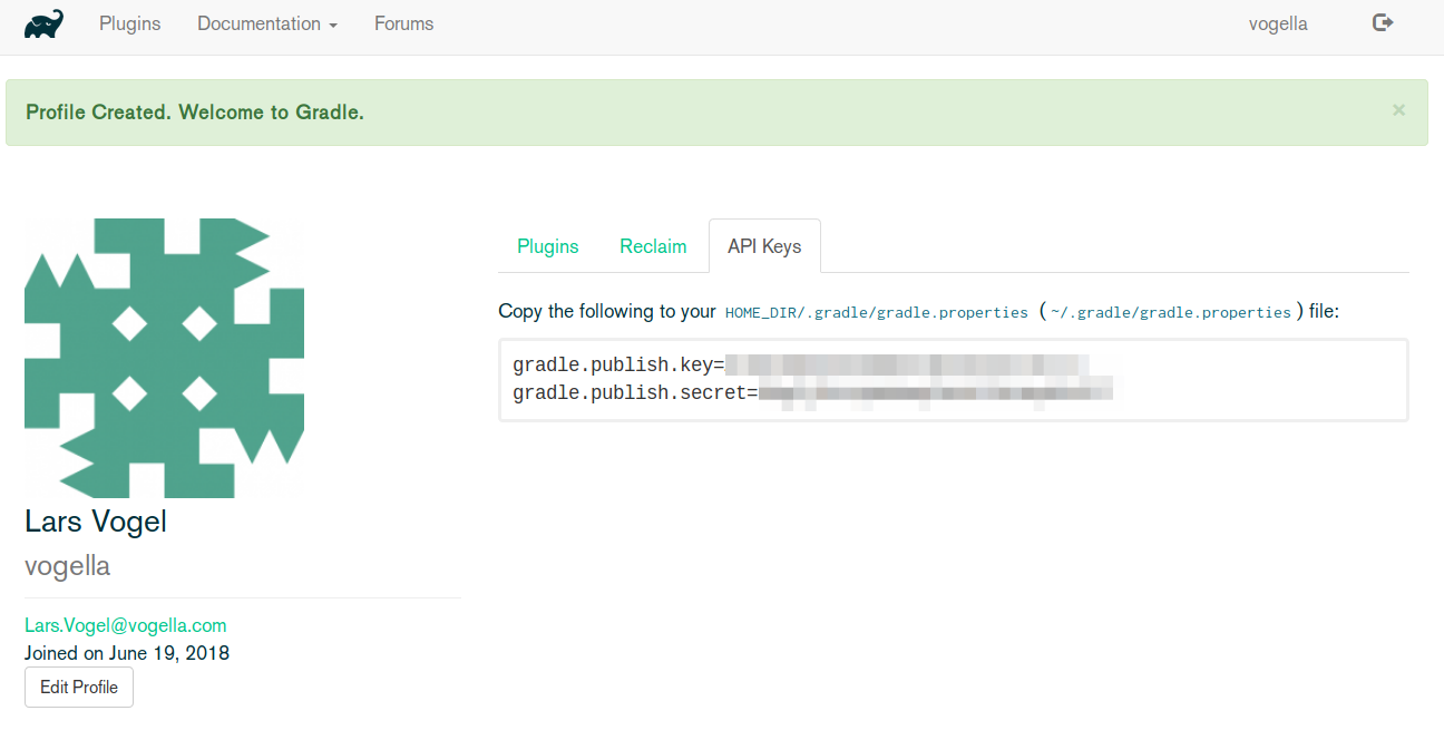 gradle plug in api key