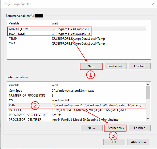 Windows User and System Variables