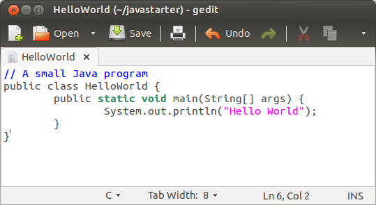 Writing Java programs in a text editor