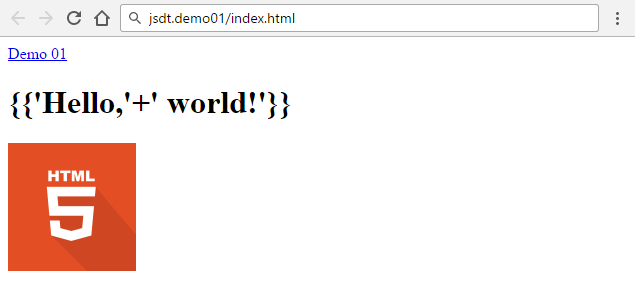 jsdt.demo01 hello world 01b no libs