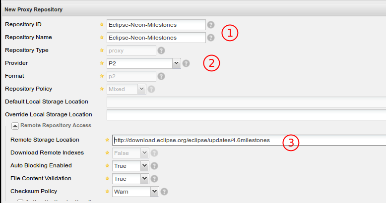 new p2 proxy repo