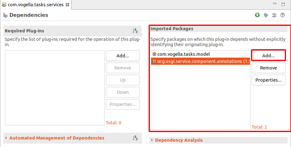 osg service manifest dependencies12