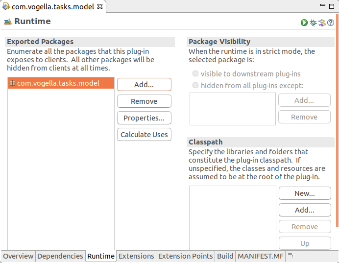 Exported API