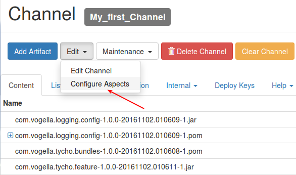 aspects config link