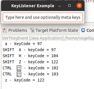 swt keylistener